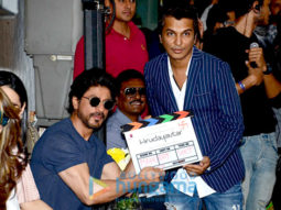 Shah Rukh Khan gives the mahurat clap for Vikram Phadnis’ debut Marathi film Hrudayantar