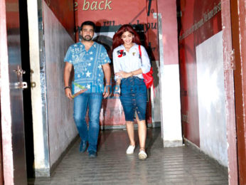 Shilpa Shetty Kundra & Raj Kundra snapped post a movie screening