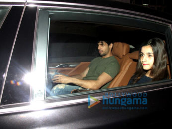 Sidharth Malhotra & Alia Bhatt snapped at Imran Khan’s house