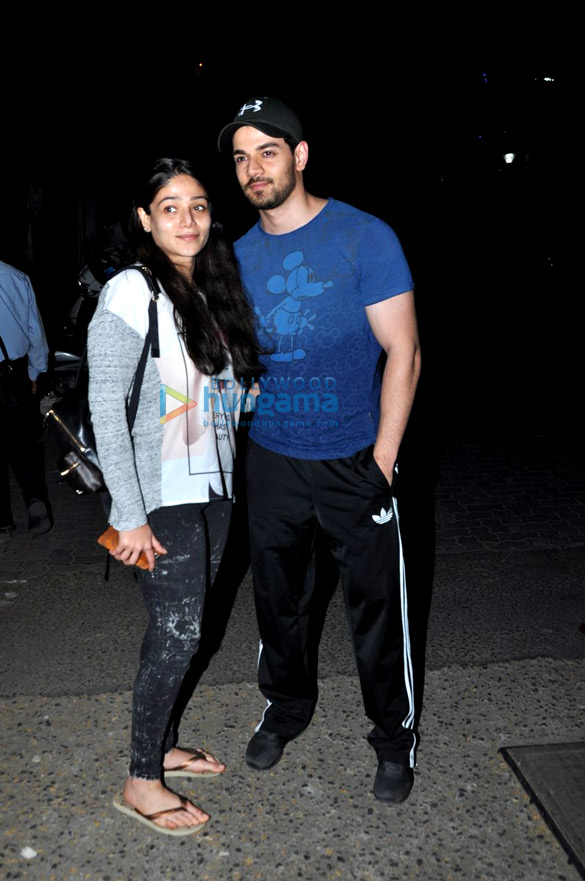 sooraj pancholi snapped with his sister at sequel 3