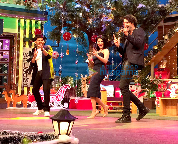 sunny leone daniel weber on the sets of the kapil sharma show 4