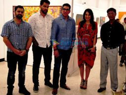 Pooja Bedi, Mukesh Rishi & Raghav Rishi inaugurate Padmanabh Bendre’s Timeless Space art exhibition