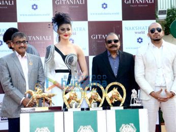 Urvashi Rautela snapped at the Derby in Mumbai