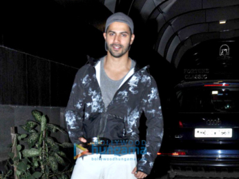 Varun Dhawan snapped outside his gym