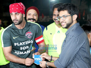 Ranbir Kapoor, Aditya Thackeray spotted at Yuva Bandra XI vs All-Stars XI football tournament