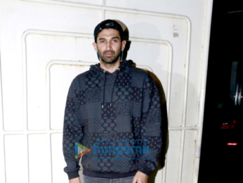 Aditya Roy Kapur & Salim Khan snapped at 'Ok Jaanu' screening