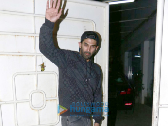 Aditya Roy Kapur & Salim Khan snapped at 'Ok Jaanu' screening