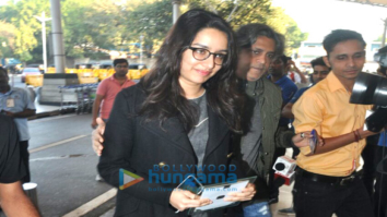 Aditya Roy Kapur and Shraddha Kapoor depart to promote Ok Jaanu in Chandigarh