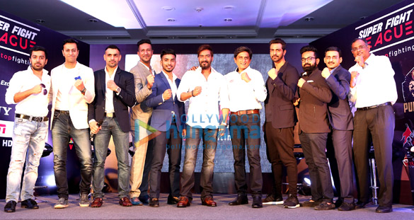 ajay devgn arjun rampal randeep hooda salim merchant sulaiman merchant launch super fight league 2