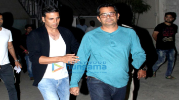 Akshay Kumar and director Subhash Kapoor snapped at ‘Jolly LLB 2’ promotions