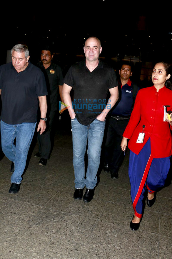 Andre Agassi, Jacqueline Fernandez, Sunny Leone and others snapped at the airport Andre Agassi, Jacqueline Fernandez, Sunny Leone and others snapped at the airport