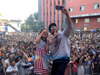 Hrithik Roshan and Yami Gautam visit Silver Oak college in Ahmedabad