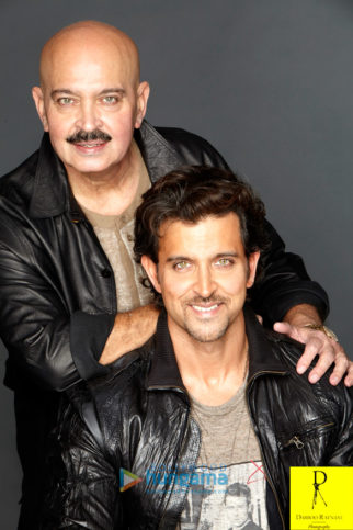 Celebrity Photos of Hrithik Roshan & Rakesh Roshan