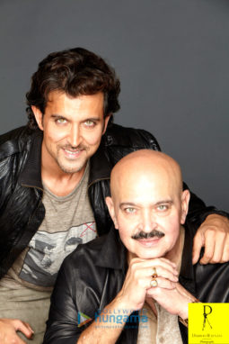 Celebrity Photos of Hrithik Roshan & Rakesh Roshan