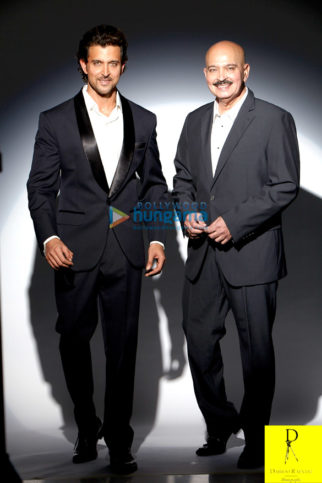 Celebrity Photos of Hrithik Roshan & Rakesh Roshan