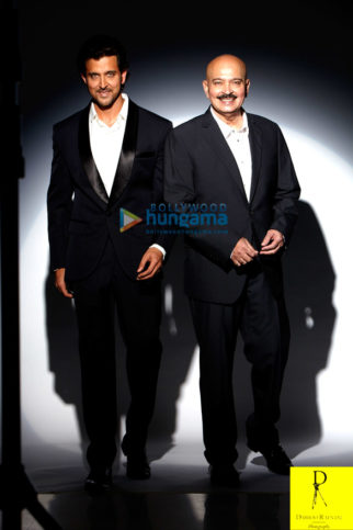 Celebrity Photos of Hrithik Roshan & Rakesh Roshan