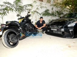 John Abraham snapped with his favorite bike and car