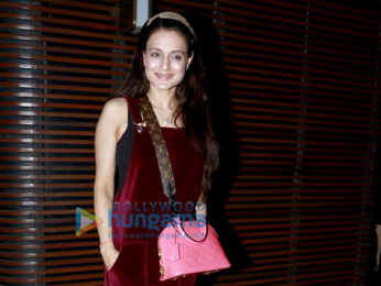 Maanyata & Amisha Patel snapped at Estella Lounge