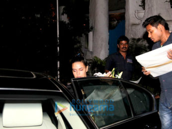 Neha Dhupia snapped at a florist in Bandra