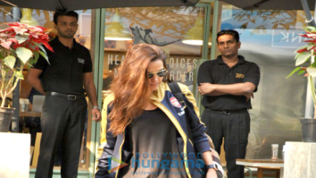 Neha Dhupia snapped post lunch at The Kitchen garden