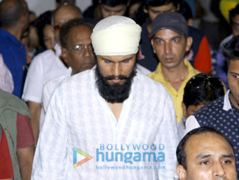 Om Puri's funeral ceremony