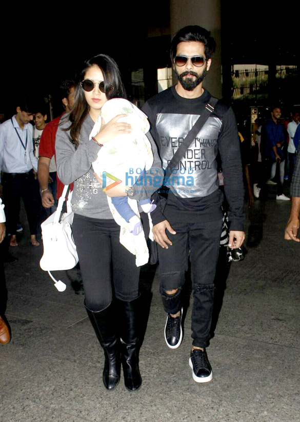 shahid kapoor mira rajput john abraham and others snapped at the airport2