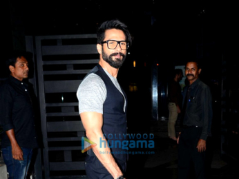 Shahid Kapoor snapped post dinner at Yuatchaa