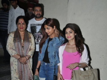 Shilpa Shetty & family snapped at PVR Juhu