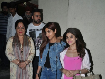 Shilpa Shetty & family snapped at PVR Juhu