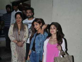 Shilpa Shetty & family snapped at PVR Juhu