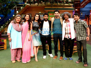 Shraddha Kapoor and Aditya Roy Kapur on the sets of The Kapil Sharma Show