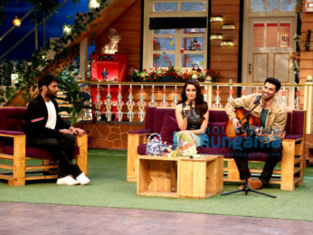 Shraddha Kapoor and Aditya Roy Kapur on the sets of The Kapil Sharma Show