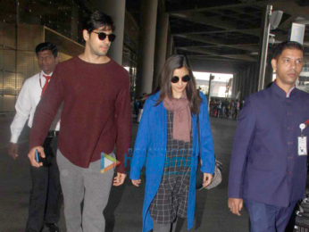 Sidharth Malhotra and Alia Bhatt return from Amsterdam