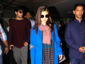 Sidharth Malhotra and Alia Bhatt return from Amsterdam