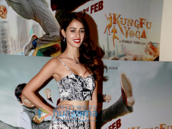 Sonu Sood, Amyra Dastur and Disha Patani at 'Kung Fu Yoga' promotions