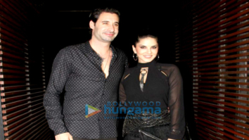 Sunny Leone snapped with Daniel Weber post dinner at Estella, Juhu