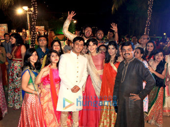 Taapsee Pannu promotes music of Running Shaadi.com at a real sangeet ceremony