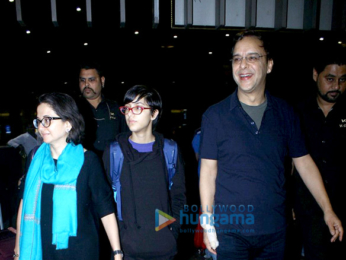 Varun Dhawan, Farah Khan & Vidhu Vinod Chopra arrive in Mumbai