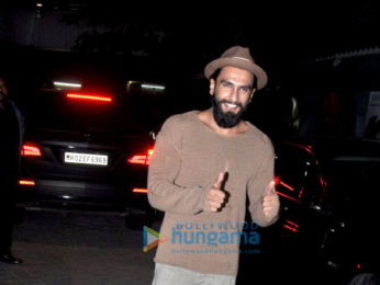 Ranveer Singh, Alia Bhatt, Varun Dhawan & others snapped at the special screening of 'OK Jaanu'