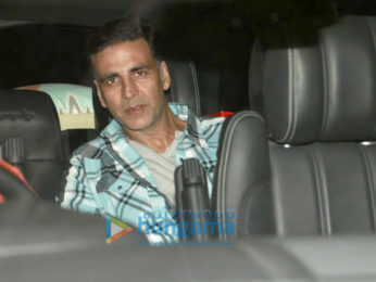 Akshay Kumar, Hrithik Roshan, Sussanne Khan & Twinkle Khanna snapped post a movie screening at Sunny Super Sound