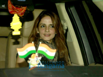 Akshay Kumar, Hrithik Roshan, Sussanne Khan & Twinkle Khanna snapped post a movie screening at Sunny Super Sound