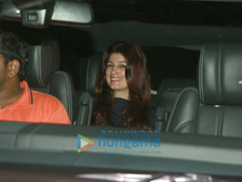 Akshay Kumar, Hrithik Roshan, Sussanne Khan & Twinkle Khanna snapped post a movie screening at Sunny Super Sound
