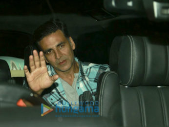 Akshay Kumar, Hrithik Roshan, Sussanne Khan & Twinkle Khanna snapped post a movie screening at Sunny Super Sound