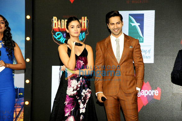 alia bhatt varun dhawan promote badrinath ki dulhania with singapore tourism 5