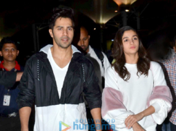 Alia Bhatt & Varun Dhawan return from the promotions of their film ‘Badrinath Ki Dulhania’ in Jaipur