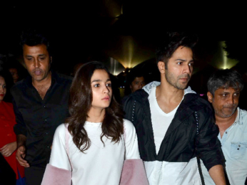Alia Bhatt & Varun Dhawan return from the promotions of 'Badrinath Ki Dulhania' in Jaipur