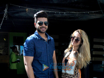 Anusha Dandekar & Karan Kundra at Bombay Salad