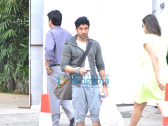 Farhan Akhtar snapped in Bandra