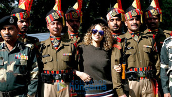 Kangna Ranaut visits the Army camp in Jammu