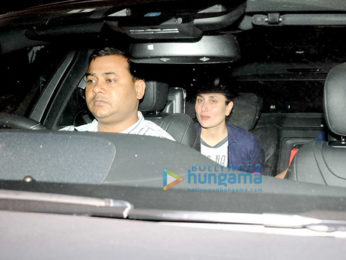Kareena Kapoor Khan, Karisma Kapoor, Ranbir Kapoor, Saif Ali Khan and Sara Ali Khan snapped post dinner at Shashi Kapoor's house